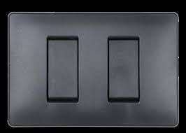 INTERRUPTOR DOBLE 3WAY NEGRO MASTER