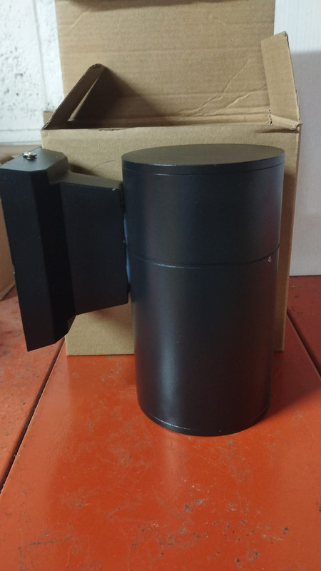 APLIQUE LED DE PARED REDONDO NEGRO 3W 3000K AC85-265V 1 LUZ  ML