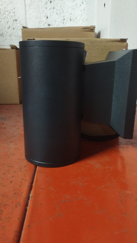 APLIQUE LED DE PARED REDONDO NEGRO 3W 6500K AC85-265V 1 LUZ  ML