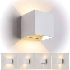 APLIQUE LED DE PARED TIPO CUBO BLANCO 2X5W 3000K