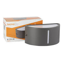 APLIQUE OVALADO EXTERIOR ANTRACITA E26 TECNOLITE