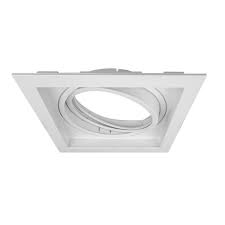 BASE DE DICROICA CUADRADA BASCULANTE BLANCA ML