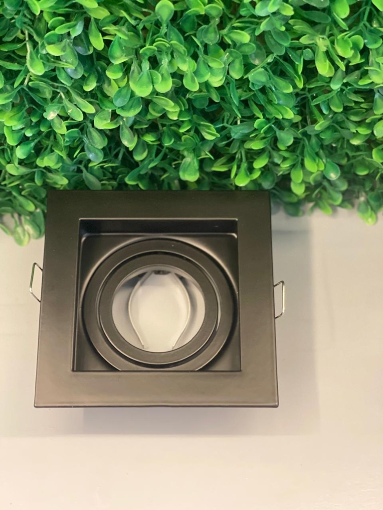 BASE DE DICROICA CUADRADA BASCULANTE NEGRA ML