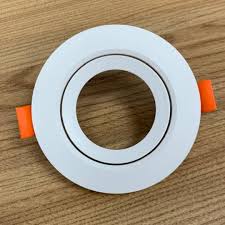 BASE DE DICROICA REDONDA BASCULANTE PLANA BLANCA LIGHTNEST 84X27MM 75MM