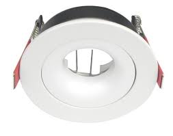 BASE DE DICROICA REDONDA BASCULANTE SEMIPROFUNDA BLANCA TECNOLITE