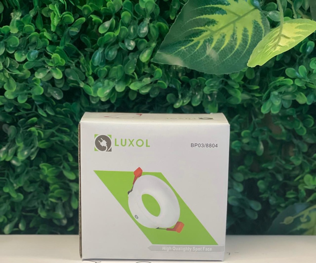 BASE DE DICROICA REDONDA FIJA SEMIPROFUNDA BLANCA LUXOL