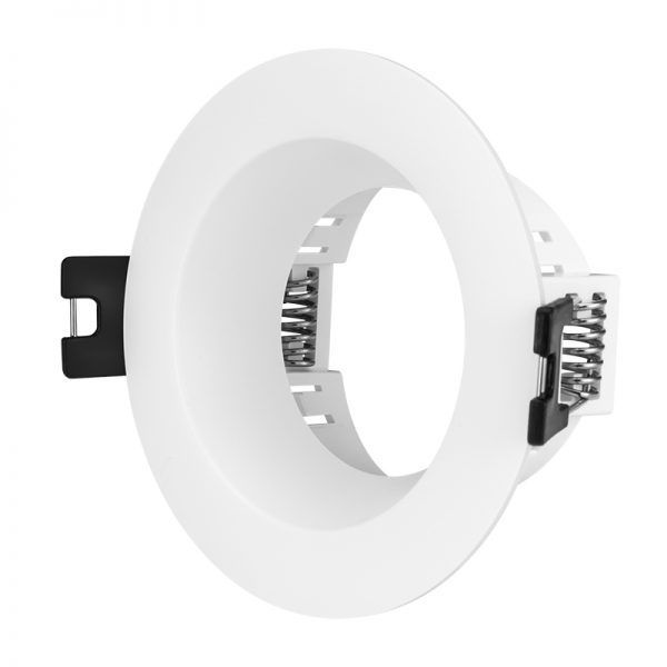 BASE DE DICROICA REDONDA PLASTICA BLANCA PROFUNDA FIJA Ø70 (85X35MM) ROOMLUX