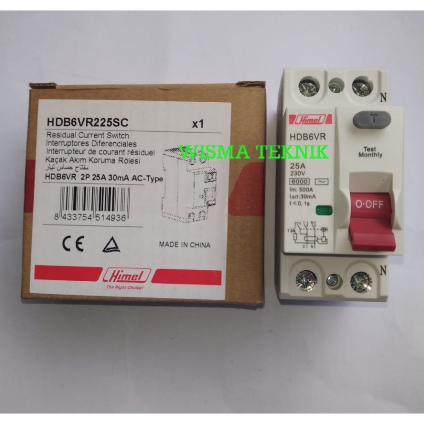 BREAKER DIFERENCIAL EUROPEO 2P 25A HIMEL