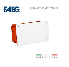 CAJA DE REGISTRO EMPOSTRABLE PLASTICA FAEG 296X153X70MM (11.6X6'')