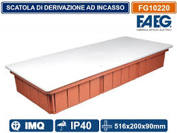 CAJA DE REGISTRO EMPOSTRABLE PLASTICA FAEG 392X152X70MM (15.4X5.98'')