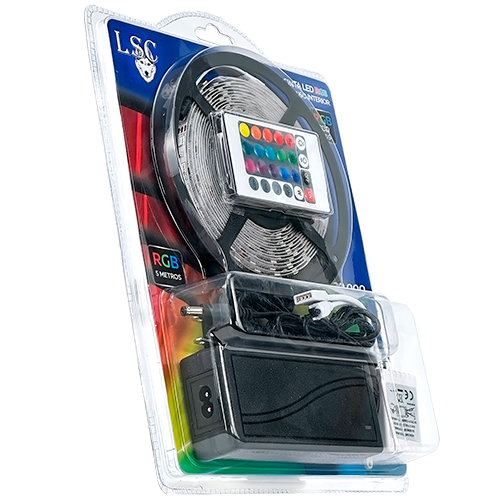 CINTA LED RGB INTELIGENTE 5MT/ROLLO 2812 60L/M IP20 5V WJ KIT