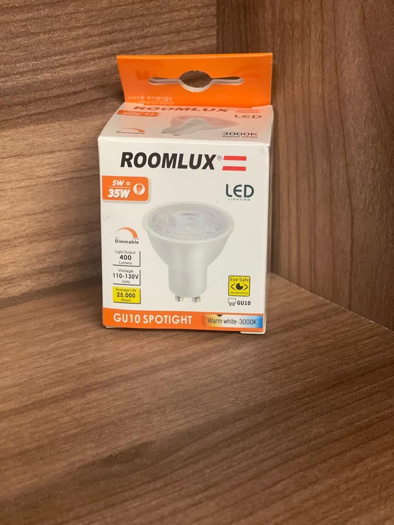 DICROICA LED DIMMABLE GU10 7W 3000K  AC110-130V ROOMLUX