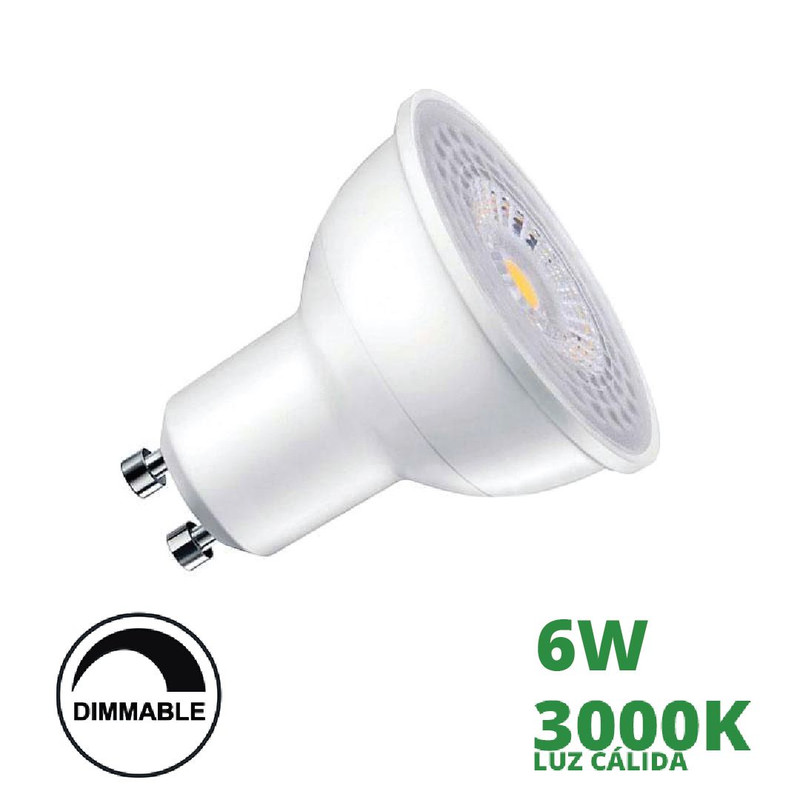 DICROICA LED GU10 6W 3000K 400LM DIMMABLE AC100-130V ROOMLUX