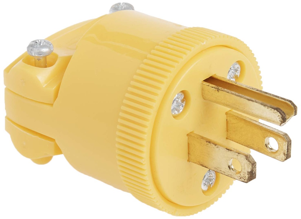 ENCHUFE 125V C/TIERRA 15A PVC AMARILLO LEGRAND