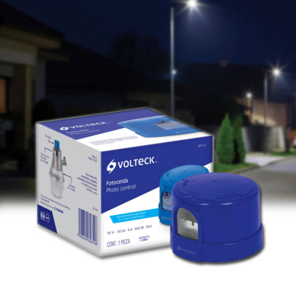 FOTOCELDA AZUL VOLTECK 110-220V 9A-4.5A 1000W IP44