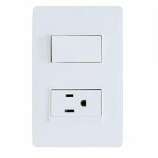 INTERRUPTOR + TOMACORRIENTE LUZICA BLANCA 15