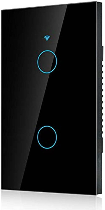 INTERRUPTOR INTELIGENTE DOBLE NEGRO ML