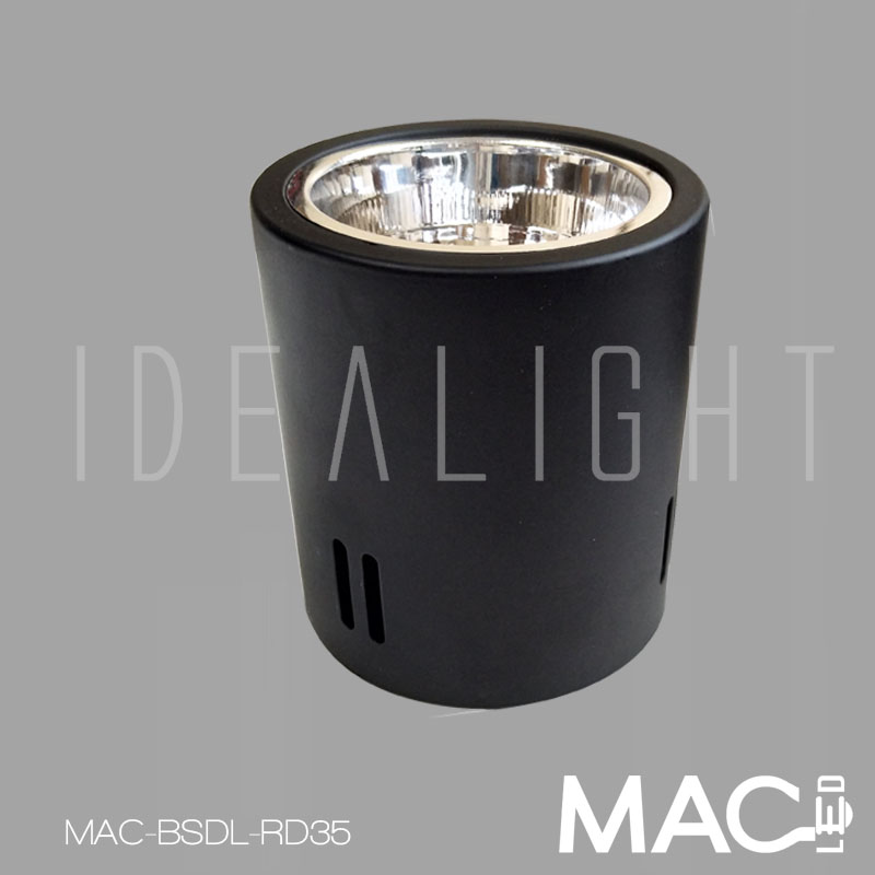 LAMPARA CILINDRICA  DE SUPERFICIE NEGRA E27