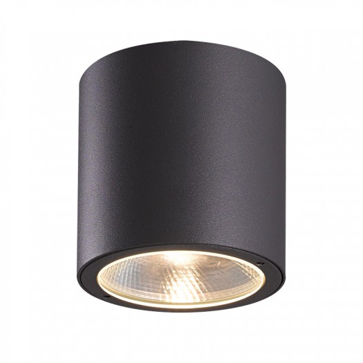 LAMPARA CILINDRICA DE SUPERFICIE DE ALUMINIO NEGRA 3 TONO 15W ML