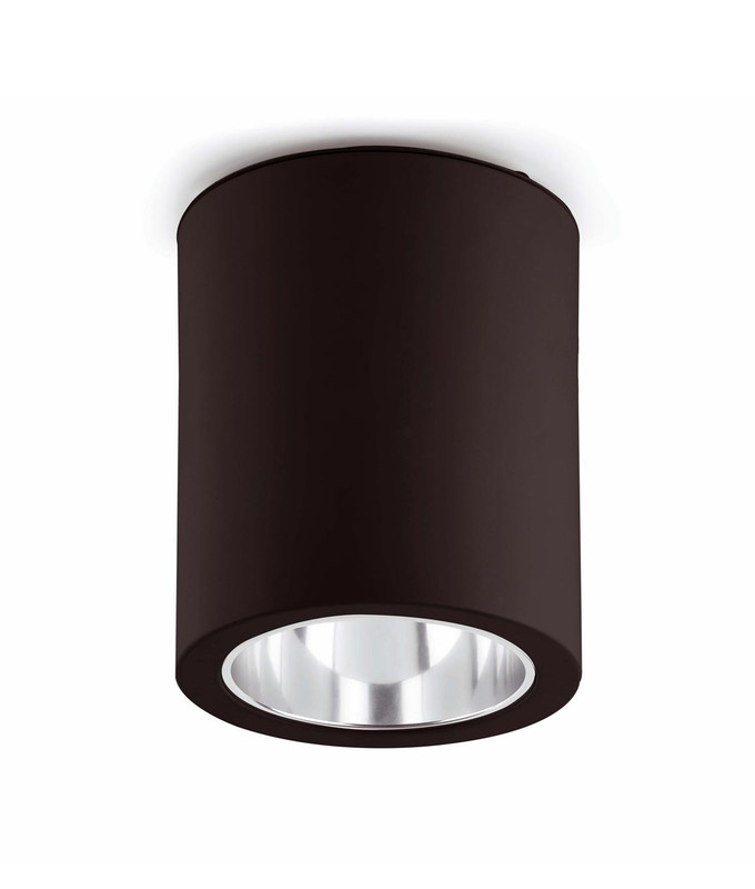 LAMPARA CILINDRICA DE SUPERFICIE DE ALUMINIO NEGRA 5W 6500K ML