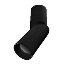 LAMPARA CILINDRICA DE SUPERFICIE NEGRA DIRIGIBLE GU10 LX