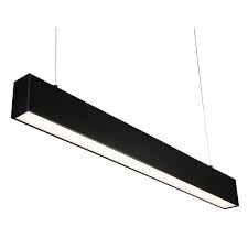 LAMPARA LED COLGANTE LINEAL NEGRA 15W 6500K AC85-285V EVO