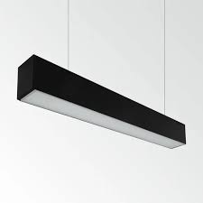 LAMPARA LED COLGANTE LINEAL NEGRA 24W 4000K AC85-285V EVO