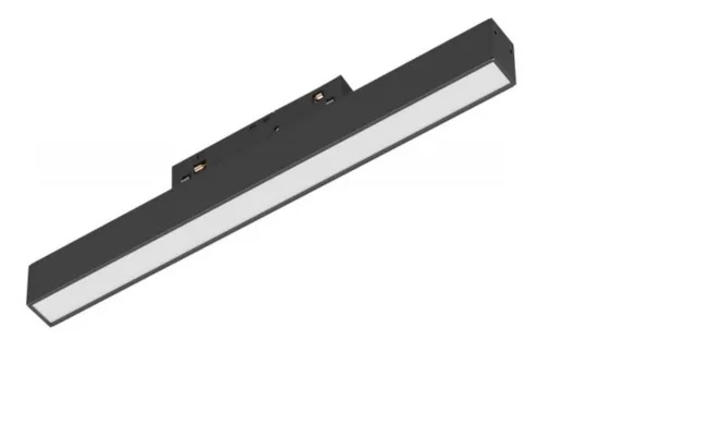LAMPARA LED DE RIEL MAGNETICO TIPO PERFIL CON DIFUSOR 60cm 24W 3000K DC48V