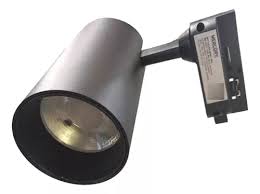 LAMPARA DE RIEL LED PLASTICA NEGRA 10W 6000K AC100-240V 800LM MERCURY