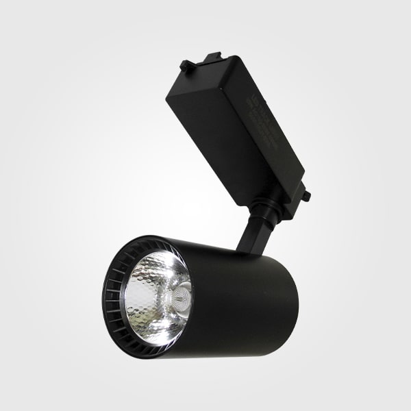 LAMPARA DE RIEL LED PLASTICA NEGRA 20W 6000K AC85-265V ML