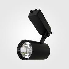 LAMPARA DE RIEL LED PLASTICA NEGRA 20W 6000K AC85-265V WJ