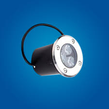 LAMPARA LED EMPOSTRABLE DE PISO REDONDA SATIN IP65 3W 3000K AC85-265V WJ