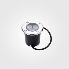 LAMPARA LED EMPOSTRABLE DE PISO REDONDA SATIN IP65 3W 6500K 12V ML