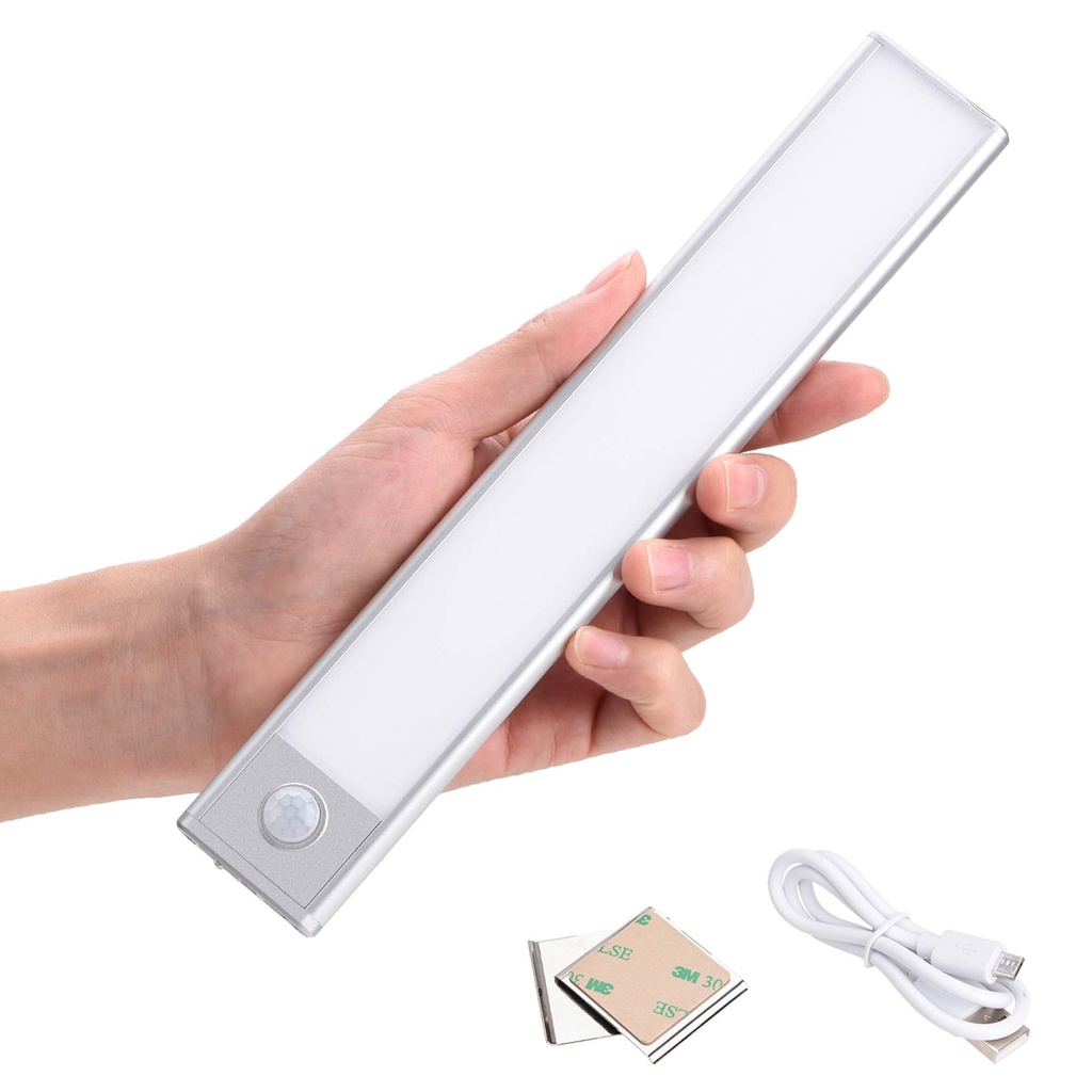 LAMPARA LED PARA ARMARIO RECARGABLE CON SENSOR DE MOVIMIENTO  3T 5V 3W IP20 AC100-265V 60CM