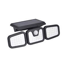 LAMPARA SOLAR DE PARED EXTERIOR CON SENSOR DE MOVIMIENTO 112 LED 6500K IN