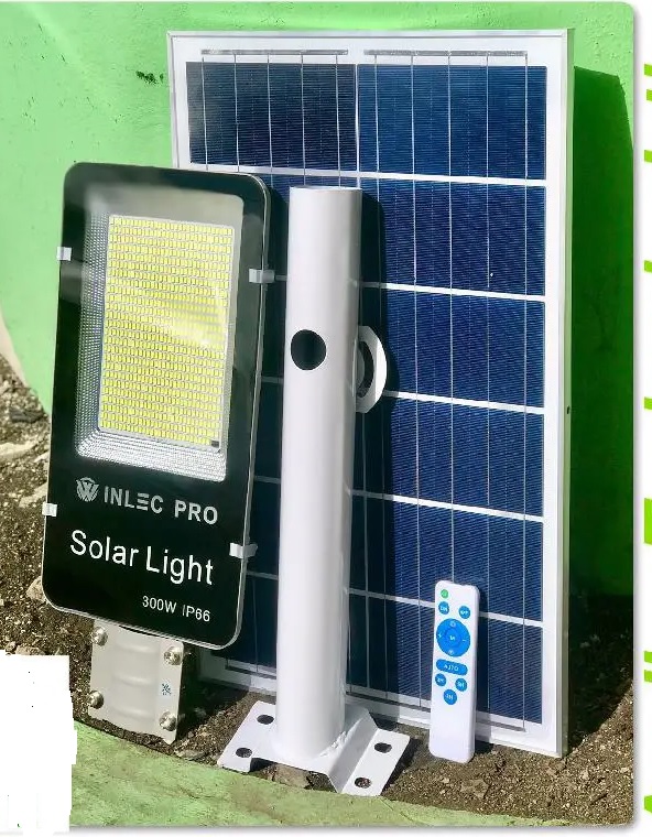 LAMPARA SOLAR LED 300W 6500K 11 HD 120 Ø PANEL EXT. IN