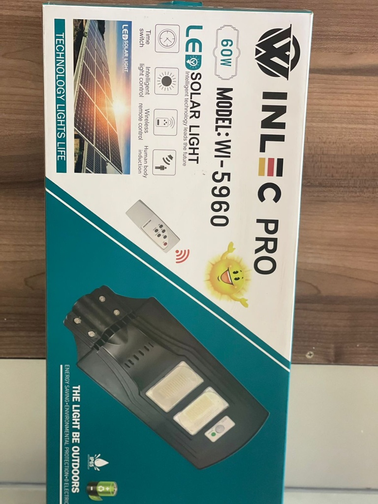 LAMPARA SOLAR LED 60W 6500K 11 HD 120 Ø IN