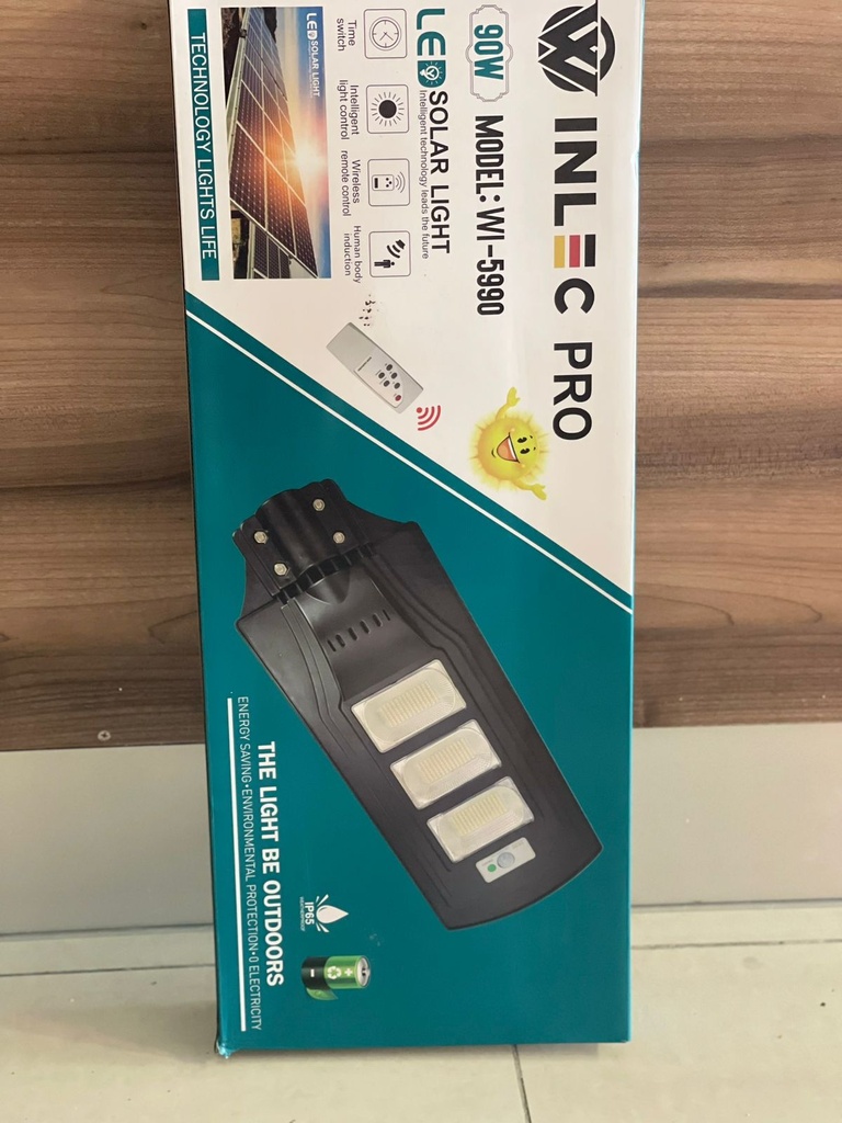 LAMPARA SOLAR LED 90W 6500K 11 HD 120 Ø IN