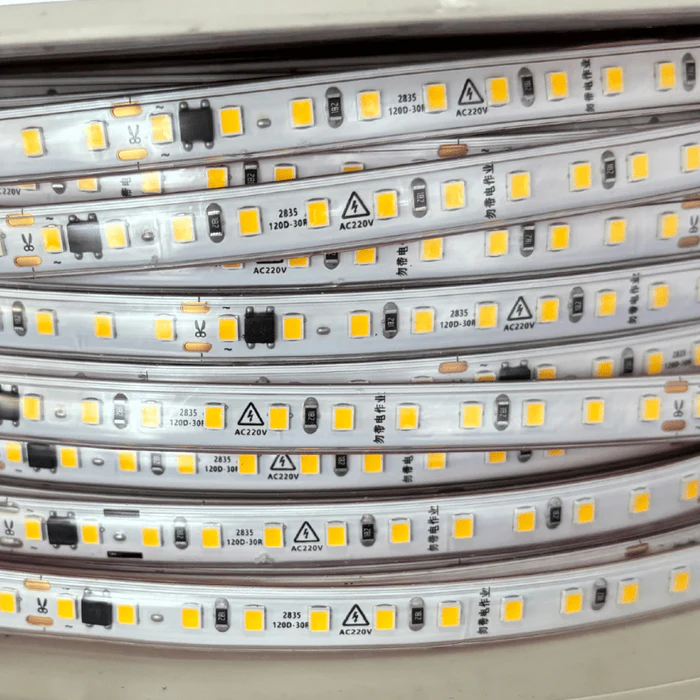 MANGUERA LED DIMEABLE FINA 3528 120L/M 9.6W/M AC130V IP67 3000K LX