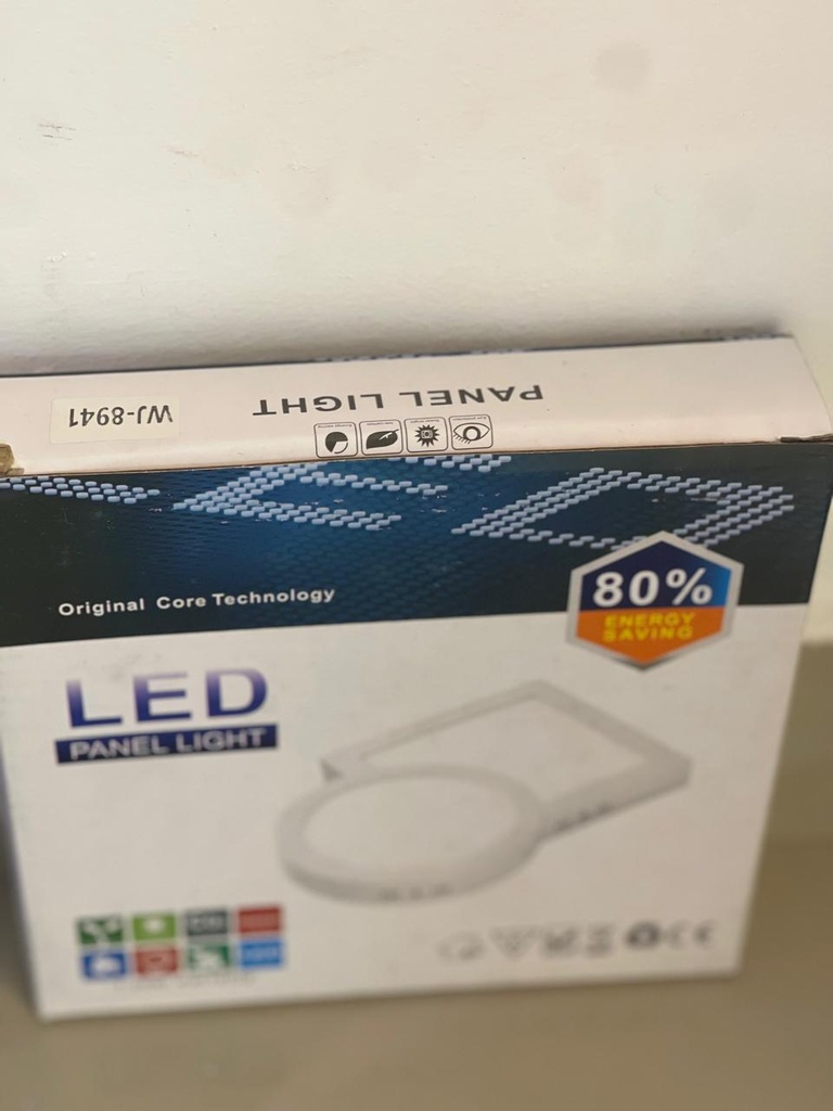 PANEL LED CUADRADO DE SUPERFICIE 12W 6500K AC85-265V WJ
