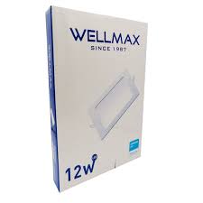 PANEL LED CUADRADO EMPOSTRABLE 12W 6500K 170X170MM AC100-240V 960LM 25000HRS WELLMAX