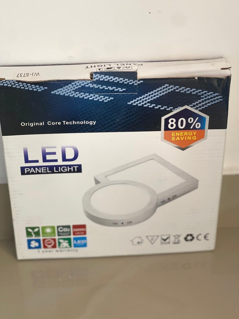 PANEL LED REDONDO DE SUPERFICIE 18W 3000K AC85-265V WJ