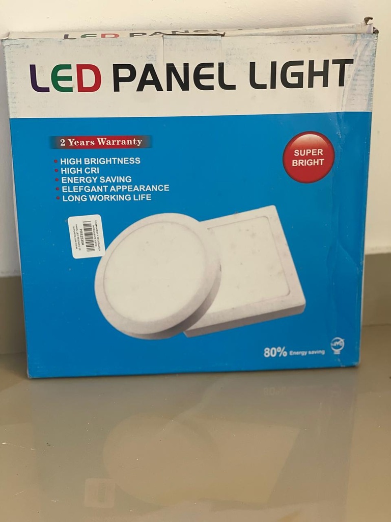 PANEL LED REDONDO DE SUPERFICIE 25W 3000K AC90-265V WJ