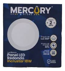 PANEL LED REDONDO EMPOSTRABLE 18W 3000K Ø225MM AC100-240V MERCURY