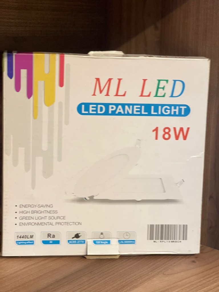 PANEL LED REDONDO EMPOSTRABLE 18W 6000K AC85-277V 1440LM 30000HRS Ø205MM 220MM ML