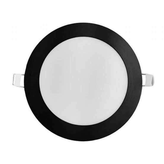 PANEL LED REDONDO EMPOSTRABLE NEGRO 12W 6500K AC85-277V 480LM 30000HRS MERCURY