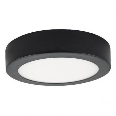 PANEL LED REDONDO DE SUPERFICIE NEGRO 12W 3000K Ø160MM  AC85-277V 960LM 30000HRS ML