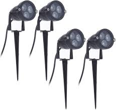 PINCHO LED DE JARDIN NEGRO 3W 3000K AC85-265V