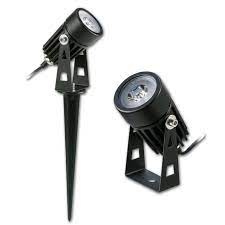 PINCHO LED DE JARDIN NEGRO 3W 3000K AC85-265V WJ