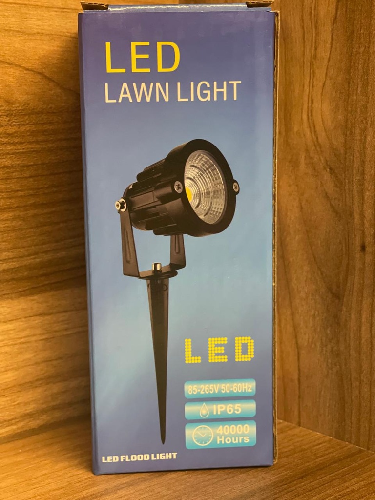 PINCHO LED DE JARDIN NEGRO 5W 3000K AC85-265V WJ